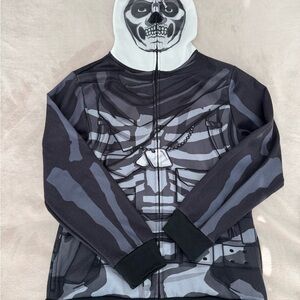 Gaming Skeleton Graphic Hoodie